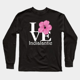 LOVE Indialantic Pink Hibiscus Long Sleeve T-Shirt